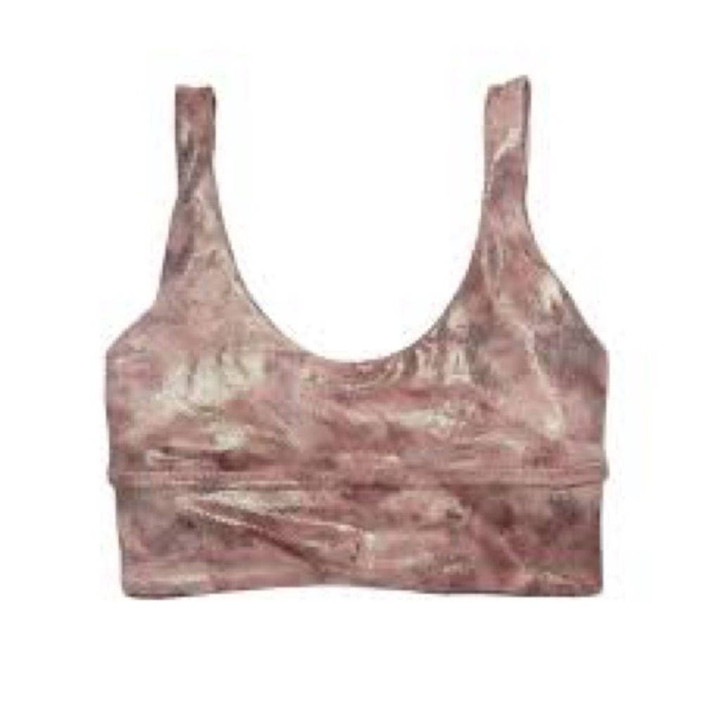 Lululemon align reversible yoga bra metallic shimmery and brown women’s size 8